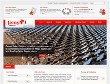 Tablet Screenshot of gensolsolar.com